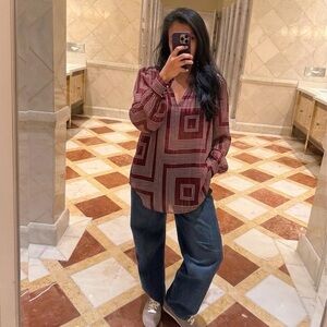 H&M patterned blouse